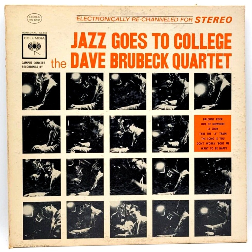 DAVE BRUBECK QUARTET - JAZZ GOES TO COLLEGE - JAZZ LP RECORD COLUMBIA